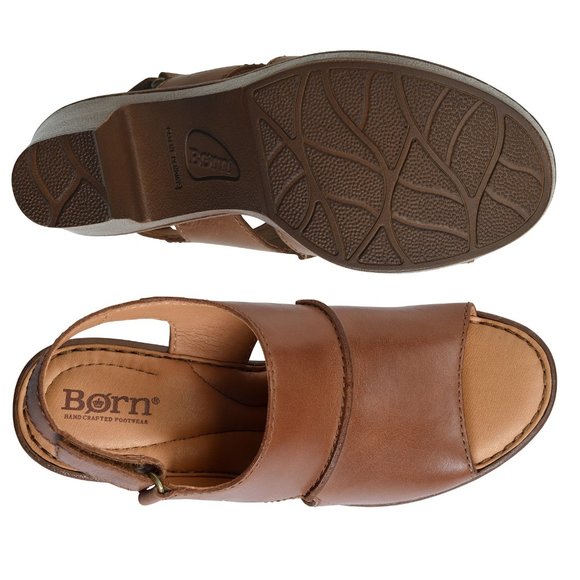 BORN Wekiva Leather Open Toe Ankle Strap sandals - Picture 4 of 13